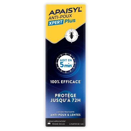 APAISYL XPERT PLUS LOȚIUNE ANTIPĂDUCHI 100 ML + PÂNZĂ