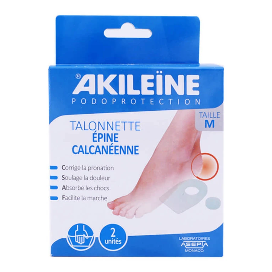 AKILEINE FERSENPOLSTER BEI FERSENSPORN, 2ER-PACK, GRÖSSE M