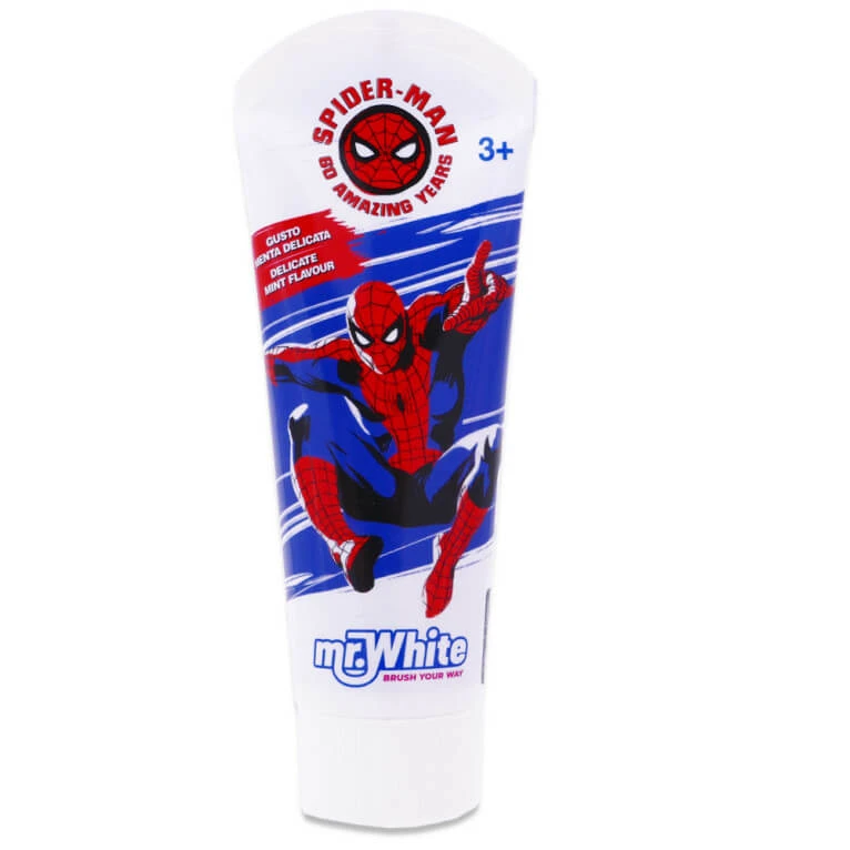 MR WHITE SPIDER-MAN ZAHNPASTE, AB 3 JAHREN, 75 ML