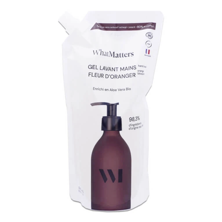 WHATMATTERS ECO ORANGENBLÜTEN-HANDWASCHGEL NACHFÜLLUNG 580 ML