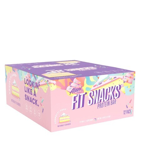 Alani Nu Fit Snacks Baton Proteic Cu Aroma De Prajitura Confetti, 46 G