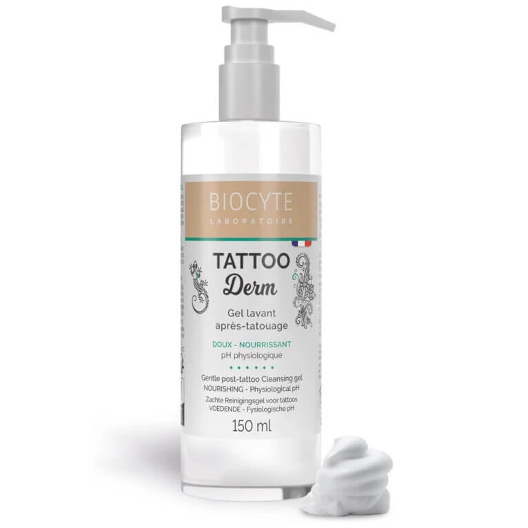 BIOCYTE TATTOO DERM REINIGUNGSGEL FÜR NACH DEM TÄTOWIEREN 150 ML
