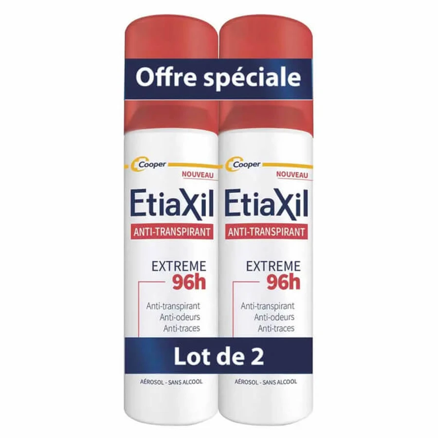 ETIAXIL 96-HOUR ANTI-PERSPIRANT DEODORANT, PACK OF 2 X 150 ML