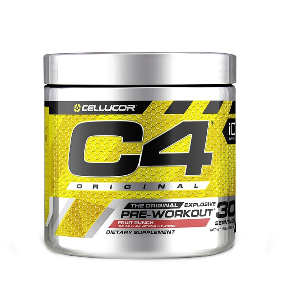 Cellucor C4 Original, Formula Pre-workout, Cu Aroma De Punch De Fructe, 180 G