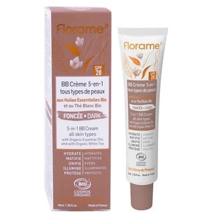 FLORAME BB CREMĂ 5 ÎN 1 BIO NUANȚĂ ÎNCHISĂ 40 ML