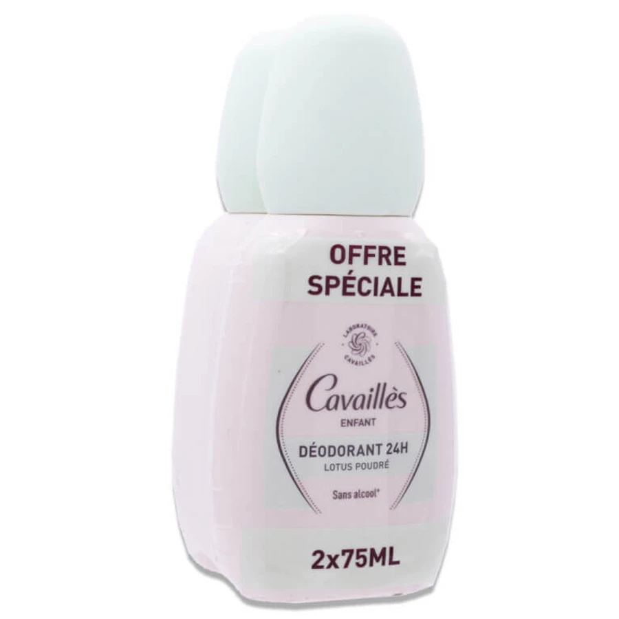 ROGE CAVAILLES DEZODORANT PENTRU COPII 24 DE ORE LOTUS PUDRĂ 2X75ML