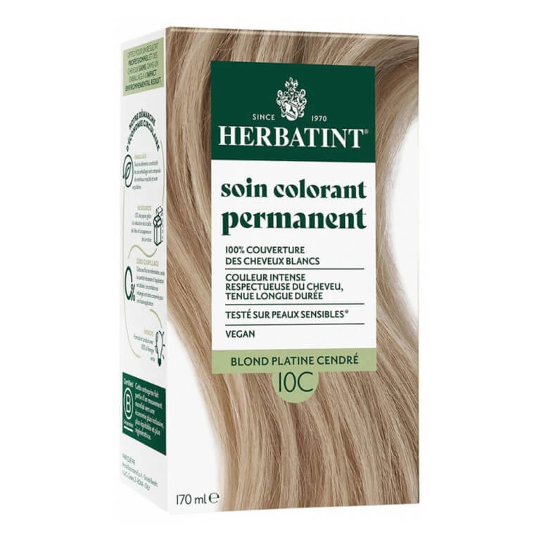HERBATINT FARBBEHANDLUNG 10C ASCHE-PLATINBLOND 170 ML