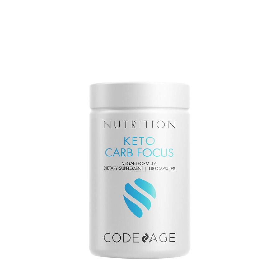 Codeage Keto Carb Focus, Kohlenhydrat-Hemmungsformel, 180 Cps