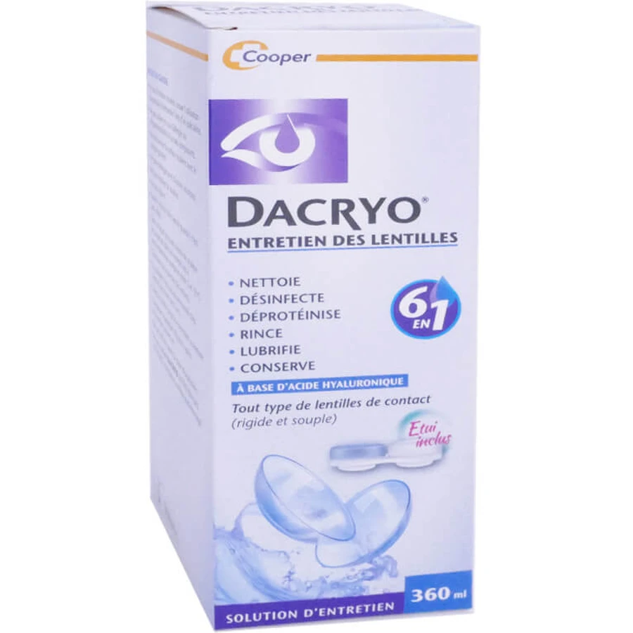 DACRYO SOLUȚIE DE ÎNGRIJIRE A LENTILELOR DE CONTACT 360 ML