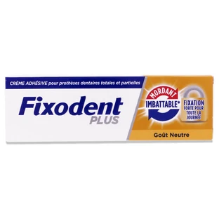 FIXODENT PLUS NEUTRAL-FLAVORED ADHESIVE CREAM 35G