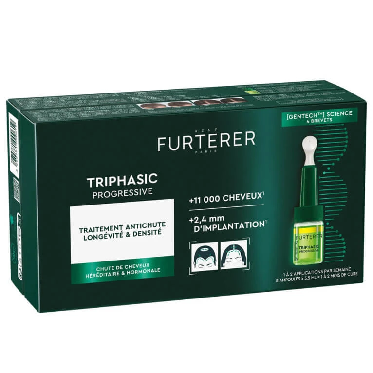 RENE FURTERER TRIPHASIC PROGRESSIVE HAARAUSFALL-BEHANDLUNG 8 x 5,5 ml