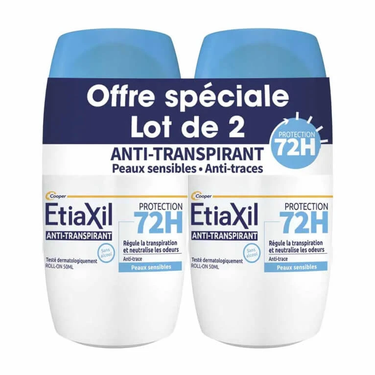 ETIAXIL 72-STUNDEN-ANTITRANSPIRANT-SCHUTZ, 2ER-PACK À 50 ML