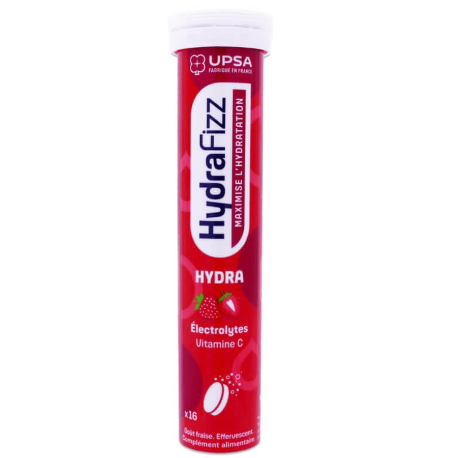 UPSA HYDRAFIZZ HYDRA CU AROMĂ DE CĂPȘUNI 16 COMPRIMATE
