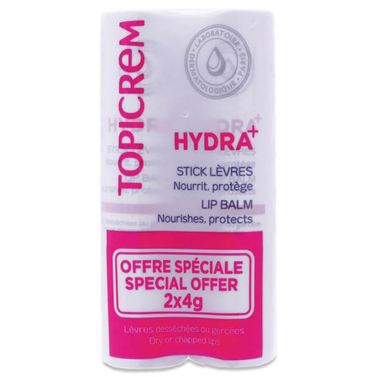 TOPICREM HYDRA+ LIPPENPFLEGE, 2ER-PACK À 4 G