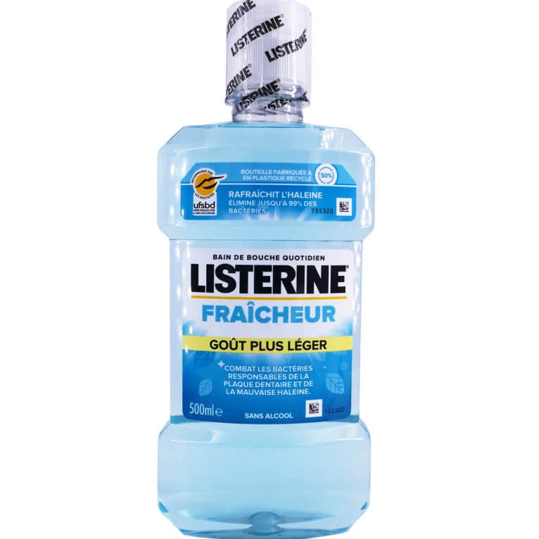 LISTERINE MUNDWASSER – FRISCHE, MILDERER GESCHMACK, 500 ML