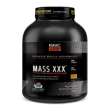 Gnc Amp Mass Xxx, Gainer Proteic, Cu Aroma De Biscuiti Si Frisca, 2769 G