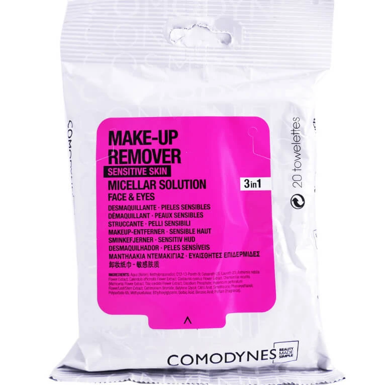 COMODYNES MAKE-UP-ENTFERNER – MIZELLARE REINIGUNGSTÜCHER X20