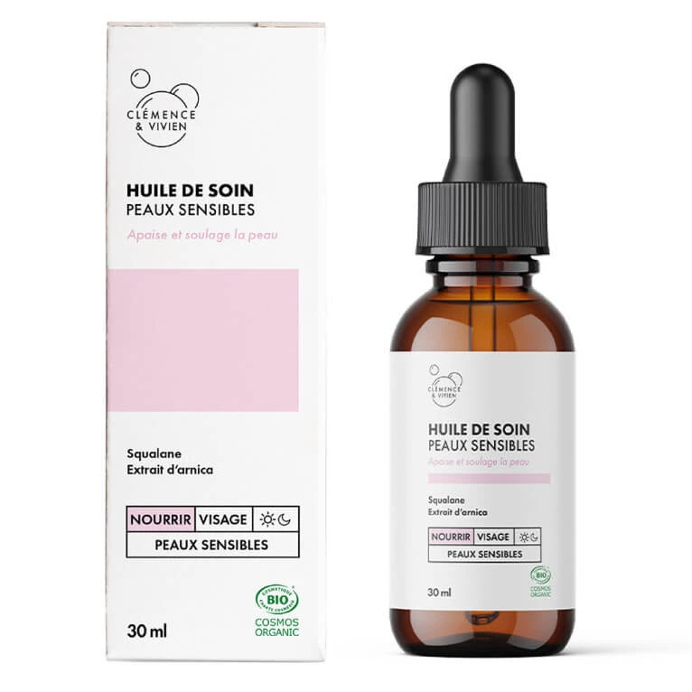 CLEMENCE & VIVIEN BIO-HAUTPFLEGEÖL FÜR EMPFINDLICHE HAUT 30 ML