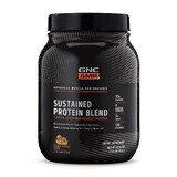 Gnc Amp Sustained Protein Blend Mezcla de proteínas con sabor a mantequilla de cacahuete, 924 G