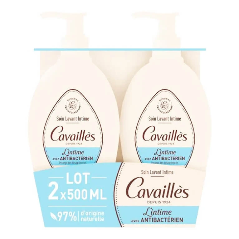 ROGE CAVAILLES ANTIBAKTERIELLES INTIMREINIGUNGSGEL, 2ER-PACK À 500 ML