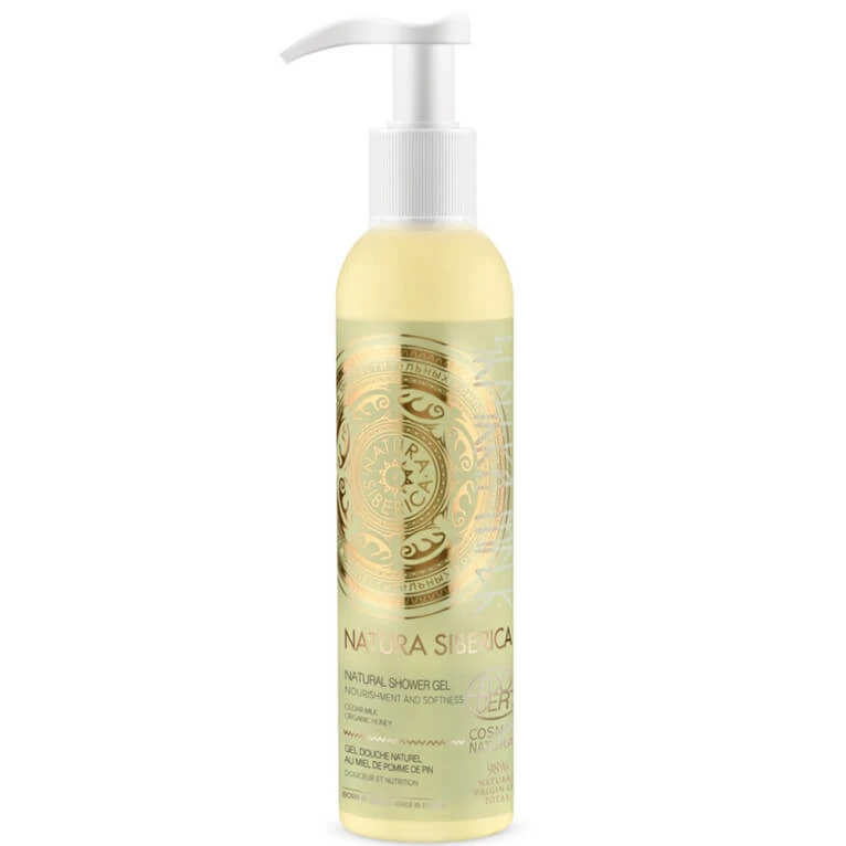 NATURA SIBERICA NATÜRLICHES, SANFTES DUSCHGEL MIT KIEFER-APFEL-HONIG 400 ML