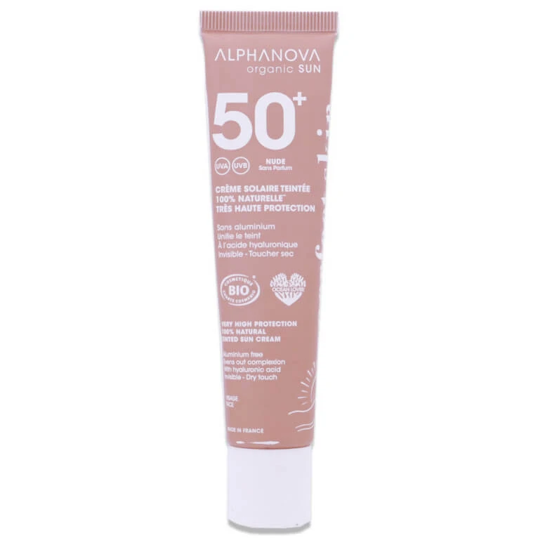 ALPHANOVA BIO-SONNENCREME MIT FARBTON NUDE LSF 50+ 40 g