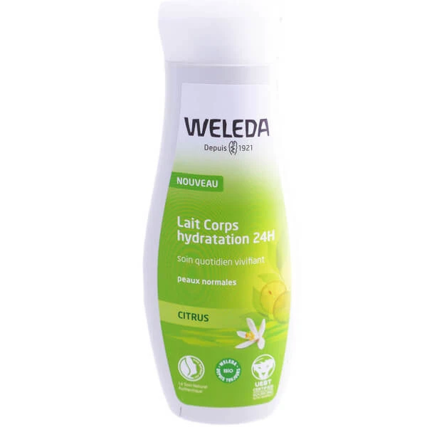 WELEDA BIO 24-STUNDEN-FEUCHTIGKEITSSPENDENDE KÖRPERLOTION, ZITRUS, 200 ML