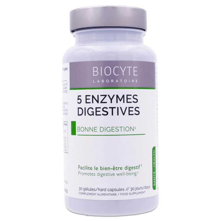 BIOCYTE 5 VERDAUUNGSENZYME 30 KAPSELN