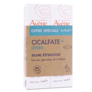 AVENE CICALFATE+ BÁLSAMO REPARADOR LABIAL, PAQUETE DE 2 X 10 ML