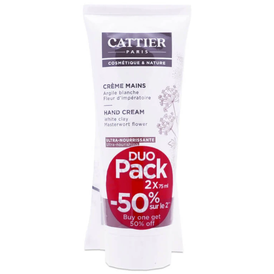 CATTIER CREMĂ DE MÂINI ULTRA HRĂNITOARE SET DE 2 X 75 ML