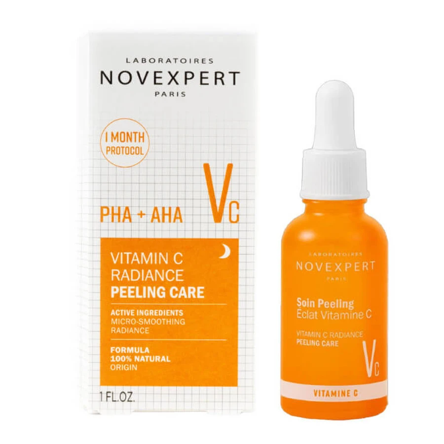NOVEXPERT TRATAMENT PEELING PENTRU STRĂLUCIRE CU VITAMINA C 30 ML