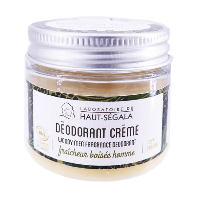 HAUT-SEGALA BIO-DEO-CREME FÜR MÄNNER, HOLZIGE FRISCHE, 50 G