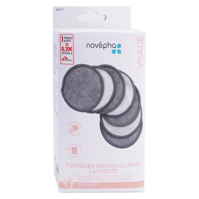 NOVÉPHA FACE 7 WASCHBARE MAKE-UP-ENTFERNUNGSPADS