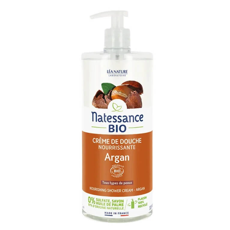 NATESSANCE ORGANIC Pflegende Duschcreme mit Bio-Arganöl 1 l