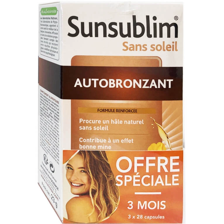 NUTREOV SUNSUBLIM SELBSTBRÄUNUNG OHNE SONNE 3 x 28 KAPSELN