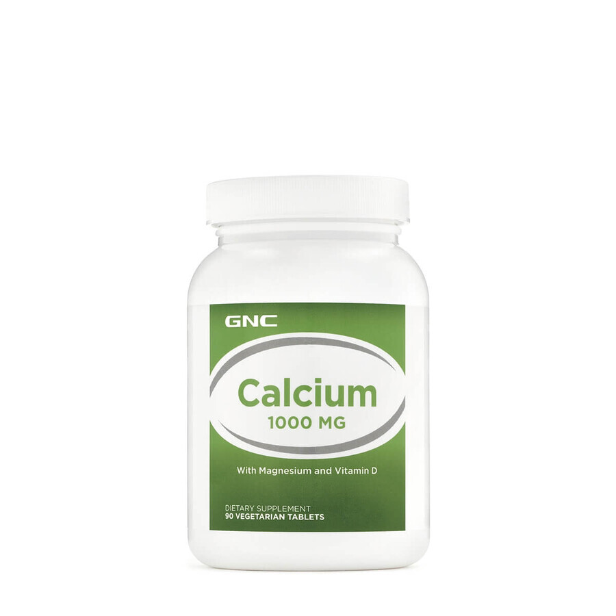 Gnc Calcium 1000 Mg, Calcium mit Magnesium und Vitamin D, 90 Tb