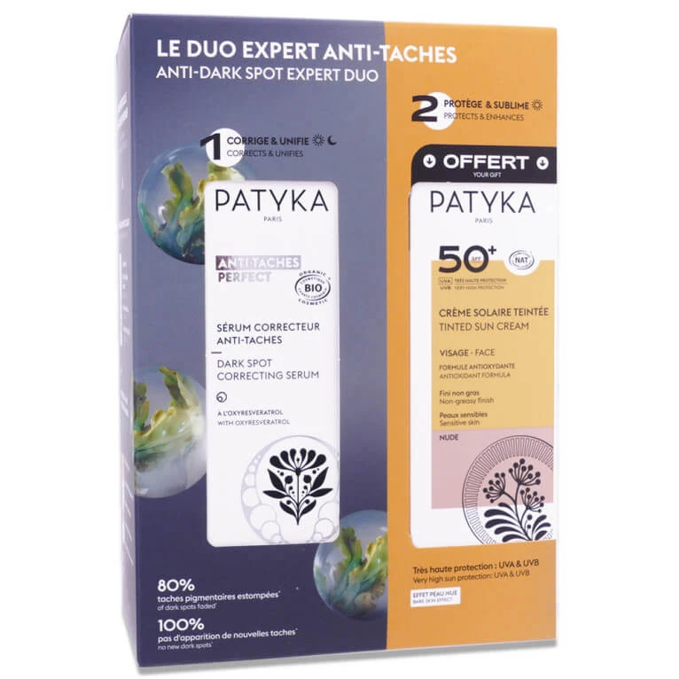 PATYKA EXPERT DUO-SET GEGEN PIGMENTFLECKEN: SERUM + SONNENSCHUTZ