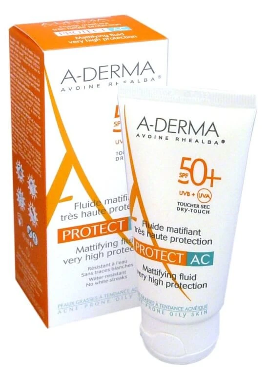 ADERMA PROTECT AC MATTIERENDE LOTION LSF 50+ 40 ml