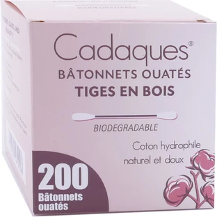 CADAQUES 200 DE BĂȚUȘE DE VATĂ DIN BUMBAC HIDROFIL