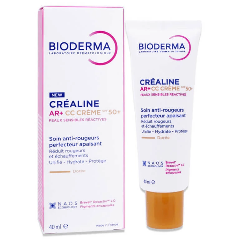 BIODERMA CREALINE AR+ CC-CREME LSF 50+ GOLDEN SHADE 40 ML