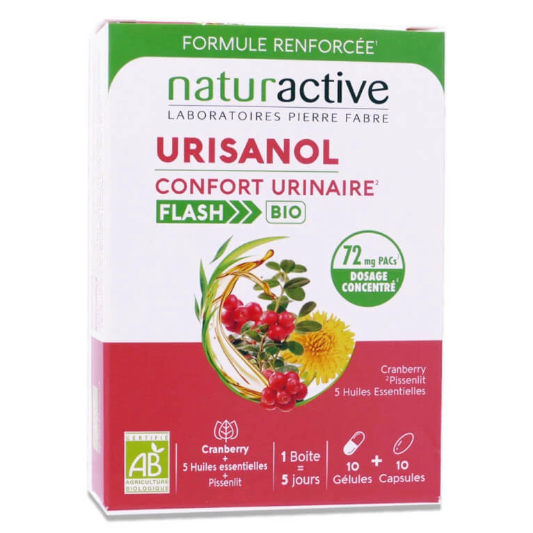 NATURACTIVE ORGANIC URINASOL FLASH 10 GELKAPSELN + 10 KAPSELN