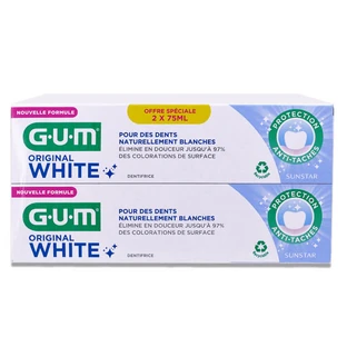 GUM ORIGINAL WHITE, SET DE 2 X 75 ml