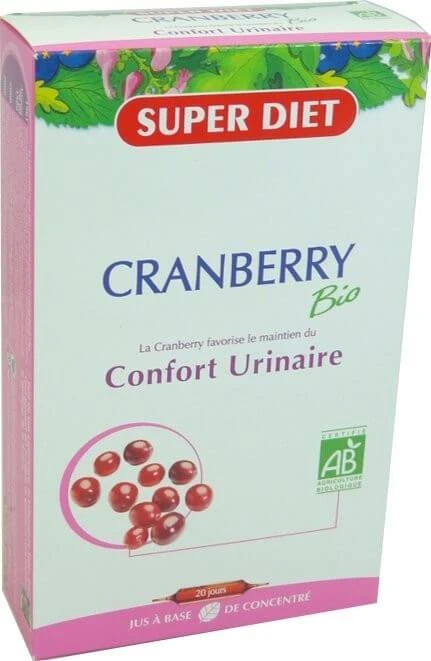 SUPER DIET BIO-CRANBERRY FÜR DIE GESUNDHEIT DER HARNWEGE 20 AMPULLEN