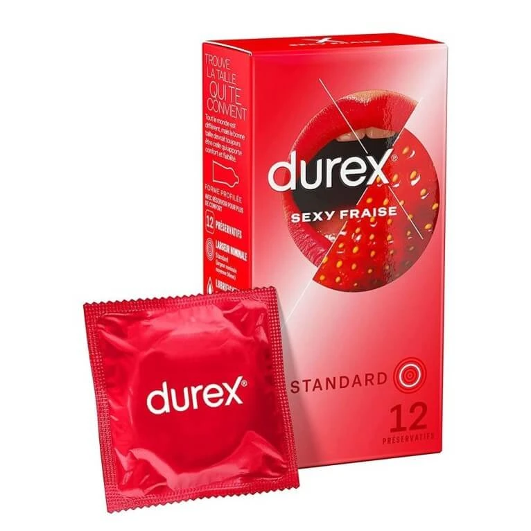 DUREX SEXY STRAWBERRY STANDARD 12 KONDOME