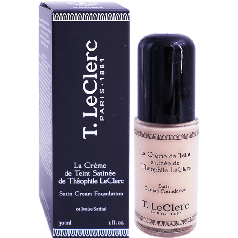 T.LECLERC CREMĂ DE TEN SATINATĂ IVOIRE SATINATĂ Nr. 01 30 ml