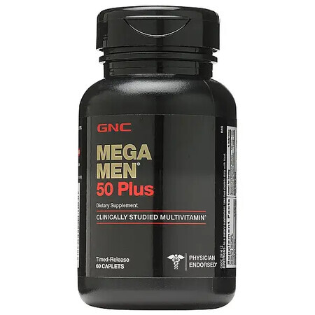 Gnc Mega Men 50 Plus, Multivitamin-Komplex für Männer, 60 Tb