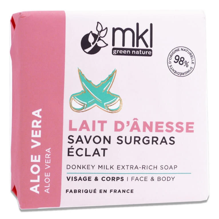 MKL Feuchtigkeitsseife mit Eselsmilch und Aloe Vera für strahlende Haut, 100 g