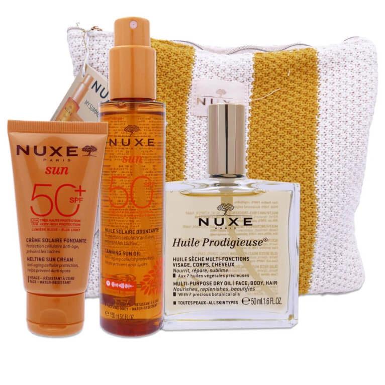 NUXE „MY SUMMER ESSENTIALS“-GESCHENKSET: 3 HAUTPFLEGEPRODUKTE