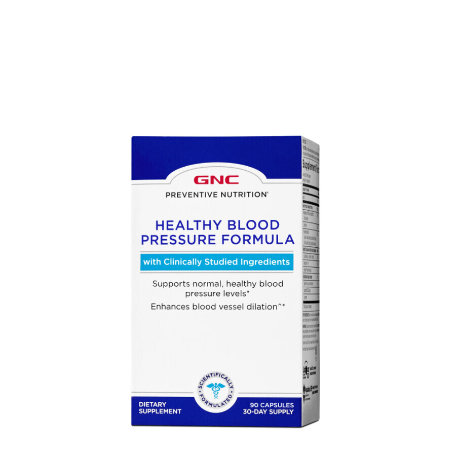 Gnc Preventive Nutrition Gesunde Blutdruck Formel, Blutdruck Regulierung Formel, 90 Cps