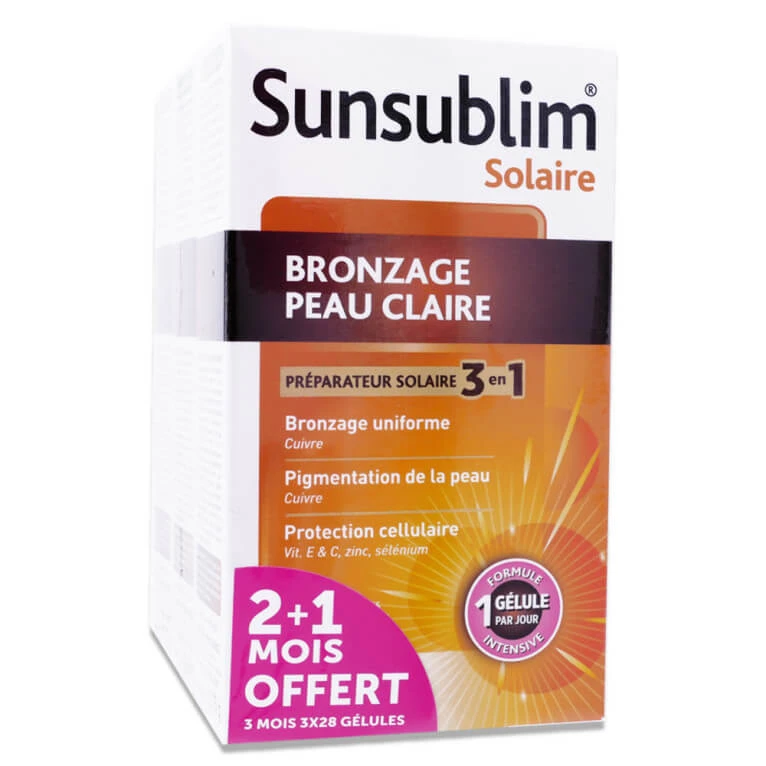 SUNSUBLIM SONNENBRÄUNUNG FÜR HELLE HAUT 3 × 28 KAPSELN